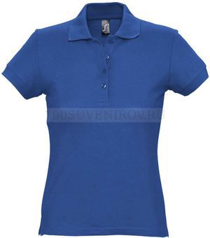 Фото Рубашка поло женская PASSION 170 ярко-синяя (royal) M «Sols»