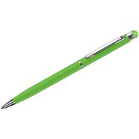 TOUCHWRITER, ручка шариковая со стилусом для сенсорных экранов, зеленое яблоко/хром, металл