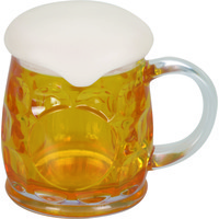 Фотография Кружка для пива с крышкой в виде пены