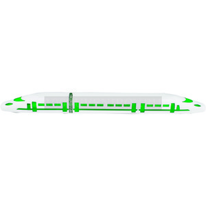 Фото Ручка шариковая «Экспресс» в форме скоростного поезда с подсветкой белая/зеленая (белый,зеленый)