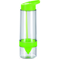 Бутылка для воды с функцией соковыжималки на 650мл, зеленая