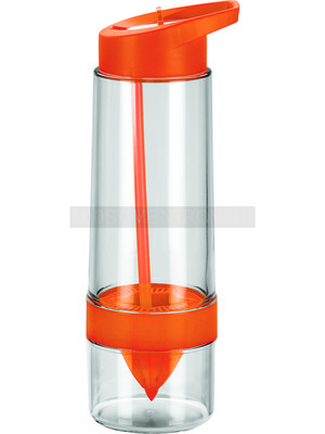 Фото Бутылка для воды с функцией соковыжималки, оранжевая (оранжевый)