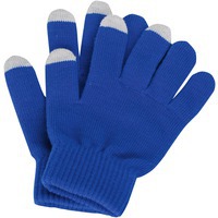 Перчатки для сенсорного экрана, синий, размер S/M