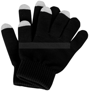Фото Перчатки для сенсорного экрана, черный, размер L/XL