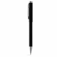 Ручка шариковая Dover, черный, черные чернила и гравировка на ручке