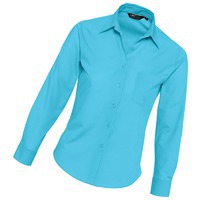 РубашкаExecutive, бирюзовый_M, 65% полиэстер, 35% хлопок, 105г/м2