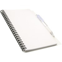 Записная книжка "Hyatt" на 80 листов с шариковой ручкой, белый