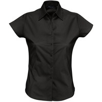 Изображение Рубашка женская EXCESS, черная, магазин Sol's