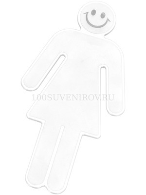 Фото Закладка в виде человека, прозрачный (белый, черный)