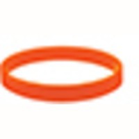 Браслет силиконовый на руку силиконовый Фантазия;  D7 см, оранжевый. и слэп аксессуар