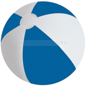 Фото Мяч надувной ЗЕБРА,  синий, 45 см, ПВХ, шелкография