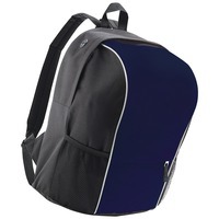 Рюкзак Jump со светоотражающей полосой, темно-синий, полиестер  600D,  24х31х41 см, V30,5 литров и женские сумки