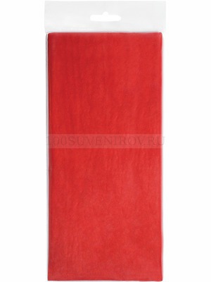 Фото Упаковочная бумага "Тишью", красный, 10 листов в упаковке, размер листа 50*75 см