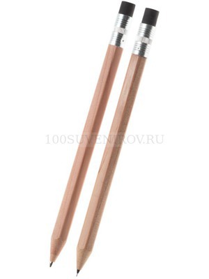 Фото Набор "Даллас": ручка шариковая, карандаш с ластиком в футляре (натуральный)