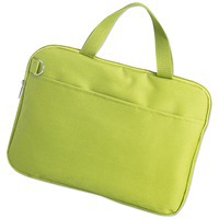 Конференц-сумка Тодес-2 отделением для ноутбука, зеленый, 40*30*2,5 см; полиэстер 600D; шелкогр