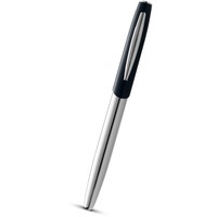 Ручка роллер "Geneva", синий/серебристый, черные чернила