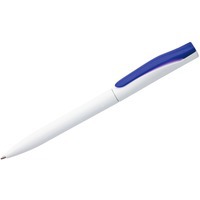 Ручка шариковая Pin, белая с синим