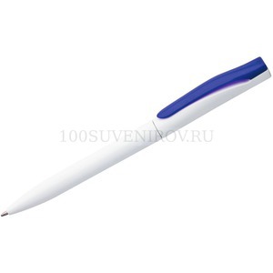 Фото Ручка шариковая Pin, белая с синим «Open»