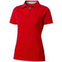 Фотка Рубашка поло Hacker женская, красный/серый из брендовой коллекции Slazenger