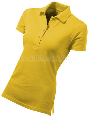 Фото Рубашка поло "First" женская, золотисто-желтый «US Basic», L