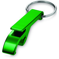 Брелок-открывалка с логотипом, зеленый
