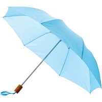 Зонт складной механический двухсекционный 20, голубой