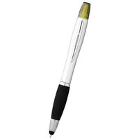 Ручка-стилус "Nash" с маркером, серебристый/черный