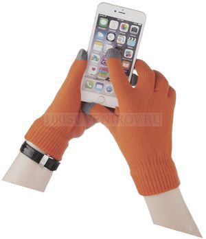 Фото Сенсорные перчатки Scroll, оранжевые
