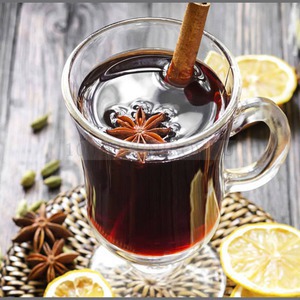 Фото Подарочный набор «Тандем»: бокал с ложкой, чай со специями, смесь для глинтвейна, корица.   «Коллекция идей»
