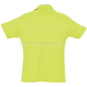 Рисунок Рубашка поло мужская SUMMER 170, зеленое яблоко XS