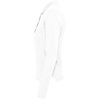 Рубашка поло женская с длинным рукавом PODIUM 210 белая M