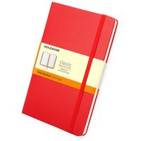 Записная книжка Moleskine Classic (в линейку), Pocket (9х14 см), красный и ежедневник в подарок женщине