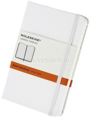 Фото Записная книжка Moleskine Classic (в линейку), Pocket (9х14 см), белый