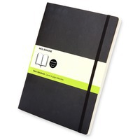 Записная книжка Moleskine Classic Soft (нелинованный), Хlarge (19х25 см), черный и молескины ежедневники