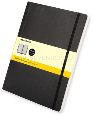 Фото Записная книжка Moleskine Classic Soft (в клетку), ХLarge (19х25 см), черный