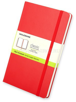 Фото Записная книжка Moleskine Classic (нелинованная), Large (13х21см), красный