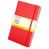 Записная книжка Moleskine Classic (в клетку), Large (13х21см), красный