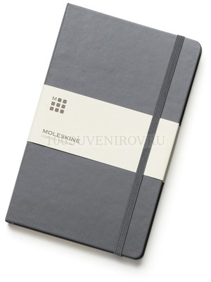 Фото Записная книжка Moleskine Classic (в линейку), Large (13х21см), серый