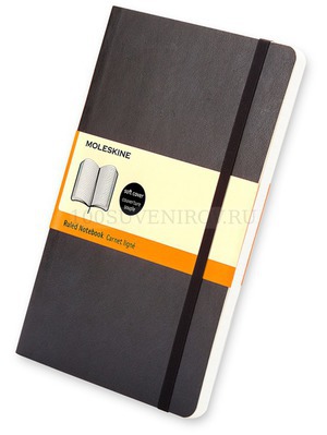 Фото Записная книжка Moleskine Classic Soft (в линейку), Large (13х21см), черный
