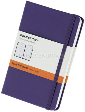 Фото Записная книжка Moleskine Classic (в линейку), Pocket (9х14 см), фиолетовый