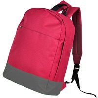Рюкзак URBAN,  красный/ серый, 39х29х12 cм, полиестер 600D,  шелкография