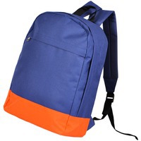 Рюкзак "URBAN",  темно-синий/оранжевый, 39х29х12 cм, полиестер 600D,  шелкография