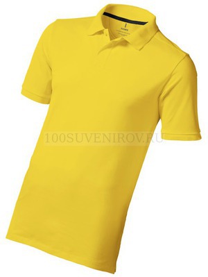 Фото Рубашка поло Calgary мужская, желтый «Elevate», L