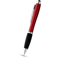 Ручка-стилус шариковая Nash со стилусом, красный, черные чернила и ручка