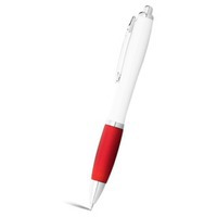 Ручка шариковая "Nash", белый/красный, черные чернила