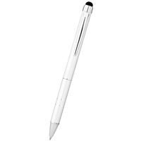 Ручка-стилус шариковая Charleston, серебристый, черные чернила и стилус