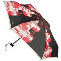 Зонт складной Ferre, черный/красный/белый