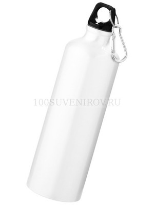 Фото Бутылка "Pacific" с карабином, объем 770 мл, белый