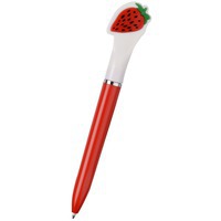 Ручка шариковая  Клубника, красный