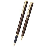 Набор Pierre Cardin: ручка шариковая, ручка роллер, бронзовый/золотистый/черный